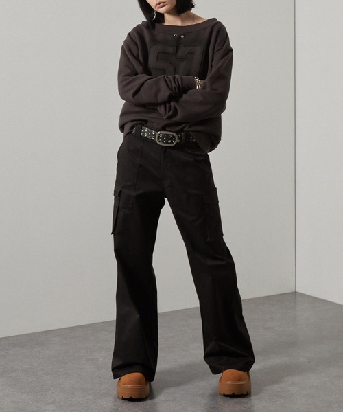 「Alfred Alex」 カーゴパンツ M ブラウン レディース_画像4
