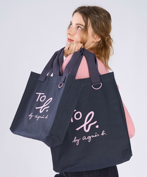To b. by agnes 「To b.」 トートバッグ FREE ネイビー レディース
