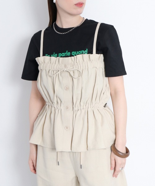 cepo（セポ） キャミソール 「セットアップ対応」パナママルチウェイド