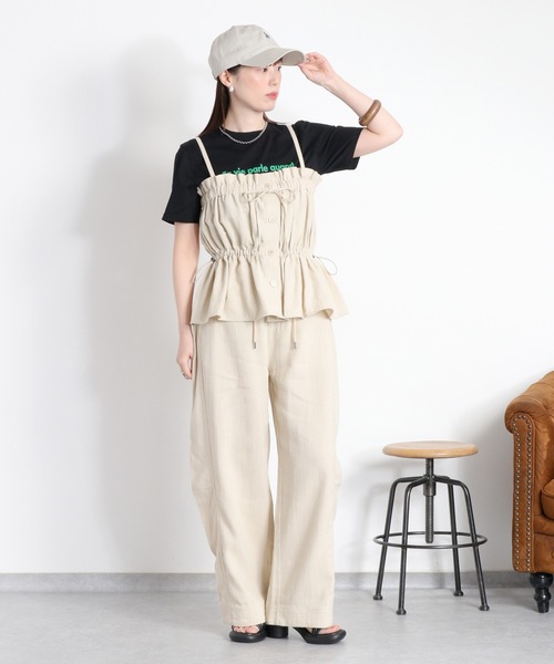 cepo（セポ） キャミソール 「セットアップ対応」パナママルチウェイド