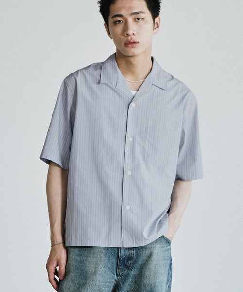 WYM LIDNM シャツ MICRO SPAN CROPPED H/S SHIRT メンズ レディース