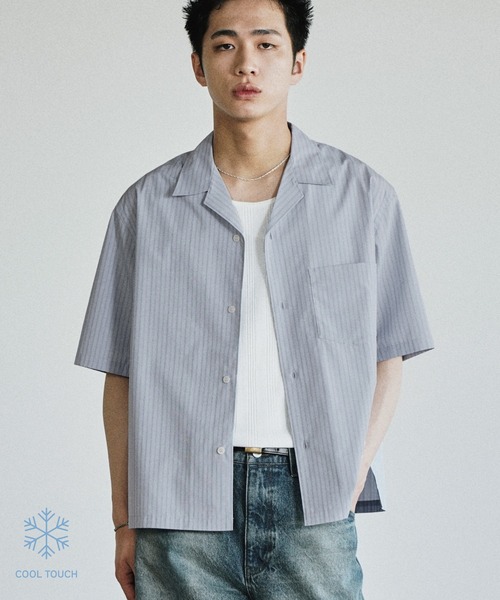 WYM LIDNM シャツ MICRO SPAN CROPPED H/S SHIRT メンズ レディース