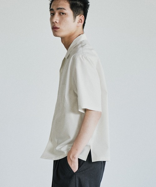 新品 WYM MICRO SPAN CROPPED SHIRT ショート丈 WYM LIDNM シャツ MICRO SPAN CROPPED H/S SHIRT メンズ レディース