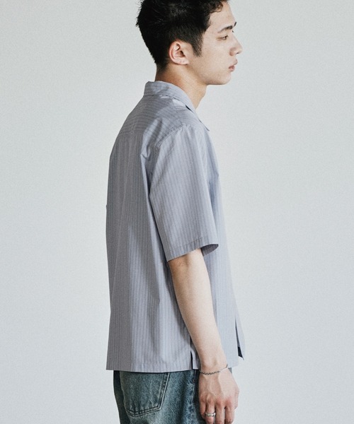 WYM LIDNM シャツ MICRO SPAN CROPPED H/S SHIRT メンズ : ZOZOTOWN