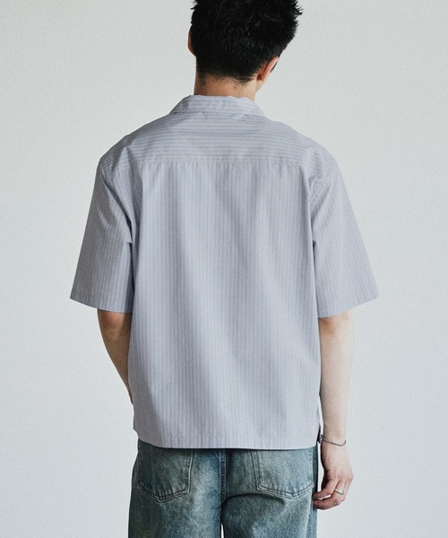 WYM LIDNM シャツ MICRO SPAN CROPPED H/S SHIRT メンズ : ZOZOTOWN