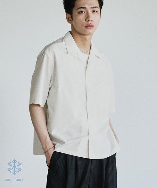 WYM LIDNM シャツ MICRO SPAN CROPPED H/S SHIRT メンズ : ZOZOTOWN