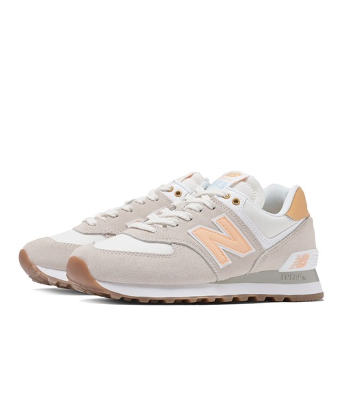 New Balance（ニューバランス） シューズ 23.0cm ホワイト×グリーン