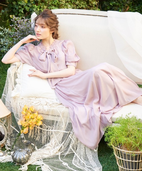 「NOELA」 半袖ワンピース M ピンク レディース_画像4