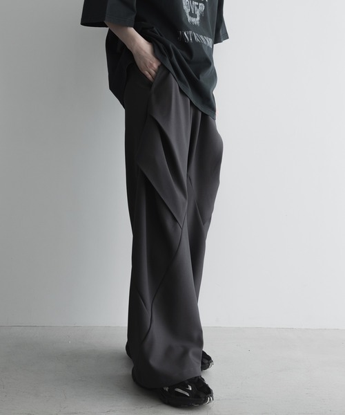 「remer」 スラックス LARGE ブラック メンズ_画像5