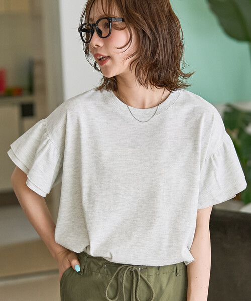 FREAK'S STORE（フリークスストア） tシャツ 半袖 限定展開 袖フリル