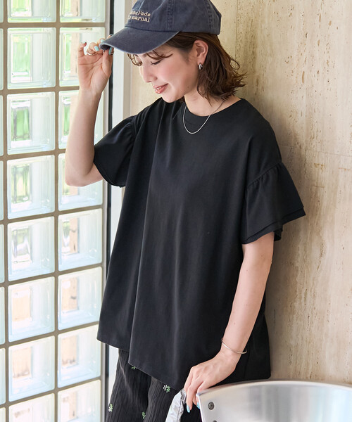 FREAK'S STORE（フリークスストア） tシャツ 半袖 限定展開 袖フリル