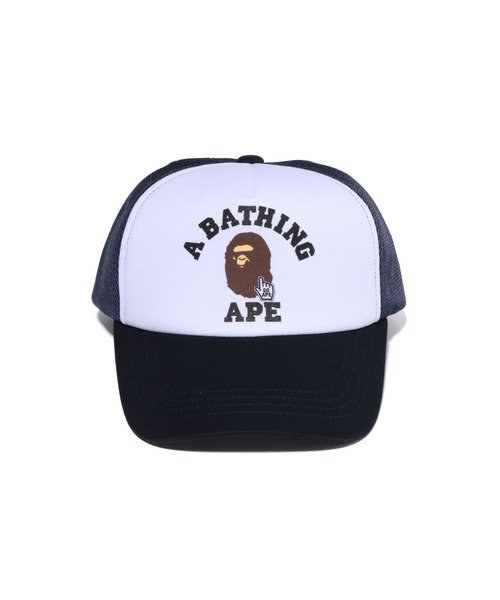 A BATHING APE（アベイシングエイプ） メッシュキャップ FREE ネイビー