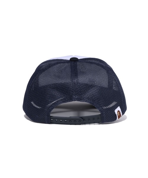 A BATHING APE（アベイシングエイプ） メッシュキャップ FREE ネイビー