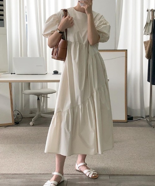 FAVORITO ワンピース 半袖 パフスリーブワンピース : ZOZOTOWN Yahoo