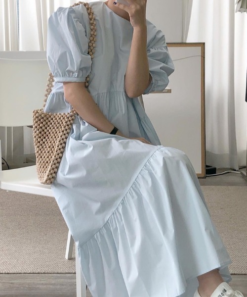 FAVORITO ワンピース 半袖 パフスリーブワンピース : ZOZOTOWN Yahoo