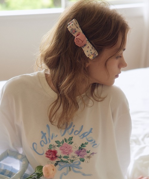 Cath Kidston（キャス・キッドソン） ヘアクリップ リボンローズ