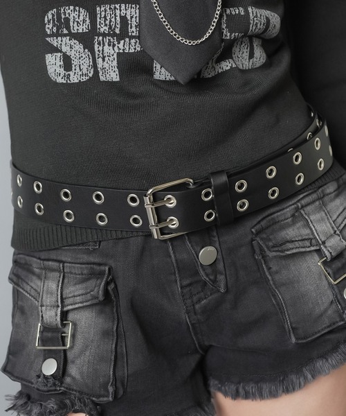 SPINNS（スピンズ） ベルト 2ホール合皮ハトメベルト/ロング