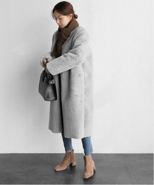 おしゃれスタ ムートンコート ボアコート 「OSHARESTATOKYO」Lovely