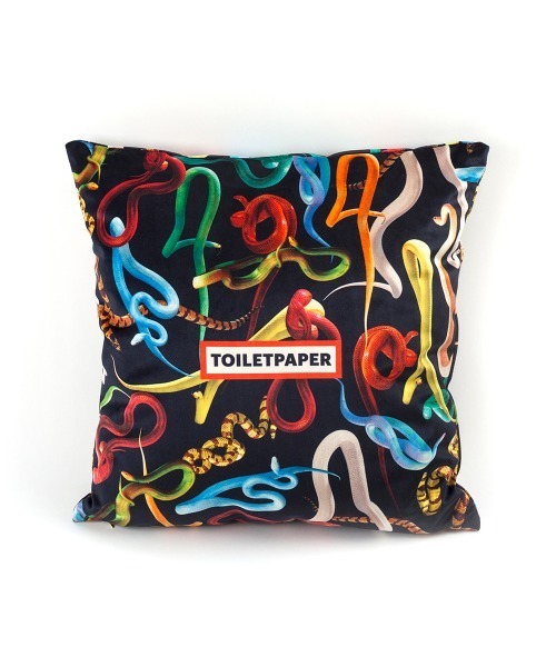 クッション クッションカバー SELETTI TOILETPAPER/クッション 50×50 SNAKESの画像
