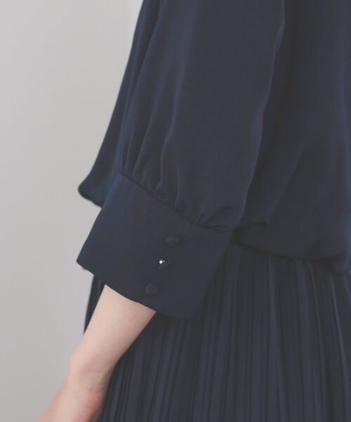 BEAMS HEART ワンピース / パネルレース プリーツワンピース
