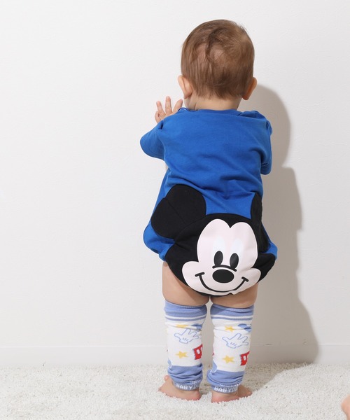 Disney ベビー服 ロンパース ディズニー ぽってりロンパース