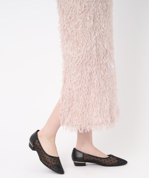 パンプス　24.5 ESPERANZA ESPERANZA パンプス 「12時間パンプス」約8.5cm／ラメ素材 歩き