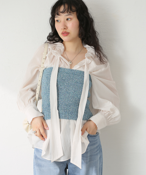 Spick&span ベスト Spick＆Span（スピック アンド スパン） ベスト C/Peケーブルニット