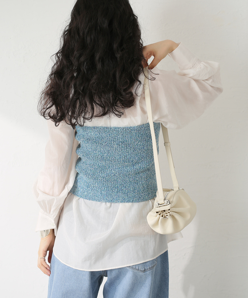 ベスト+ジレ Spick and Span Spick＆Span（スピック アンド スパン） ベスト ジレ メランジェニット