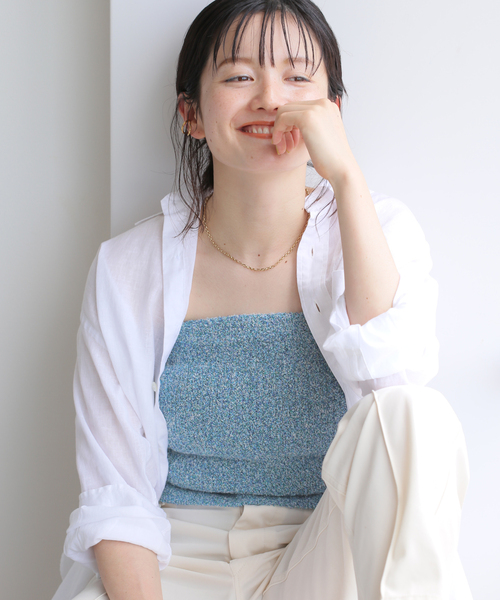 Spick&span ベスト Spick＆Span（スピック アンド スパン） ベスト C/Peケーブルニット