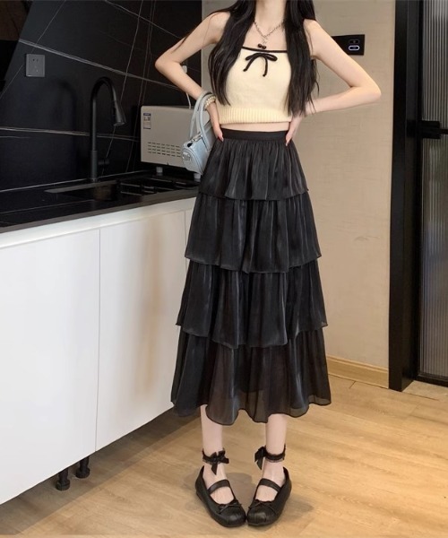春夏 韓国 シフォン ロング スカート セット 楽天市場】夏服 レディース 韓国風 セットアップ きれいめ