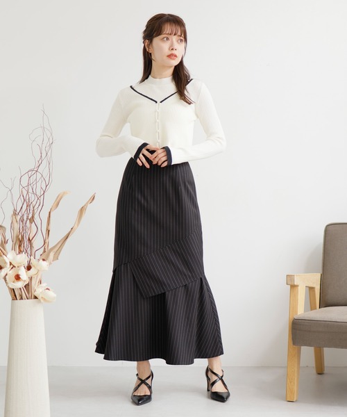tシャツ コンパクトパールニットアンサンブル レディース LADYMADE tシャツ コンパクトパールニットアンサンブル