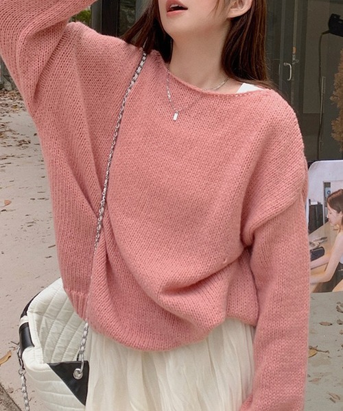 leune ニット セーター ゆるニットプルオーバー レディース