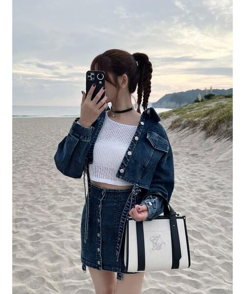 EATME イートミー　胸空きニットトップス EATME（イートミー）の「モコモコニットTOP（ニット/セーター