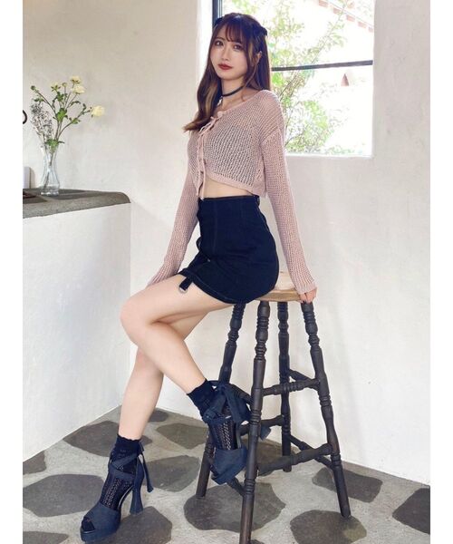 EATME ニット セーター 透かし編みニットTOP レディース