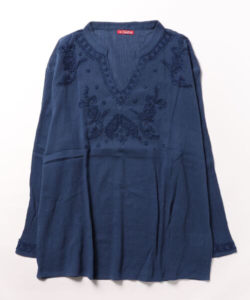 「チャイハネ」ラクノウ刺繍トップスL レディース