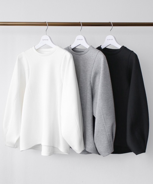 ELFRANK tシャツ ダンボールニットボリューム袖プルオーバー