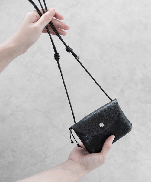 SENTI（センティ） ポーチ SHRINK LEATHER NECKWALLET シュリンク