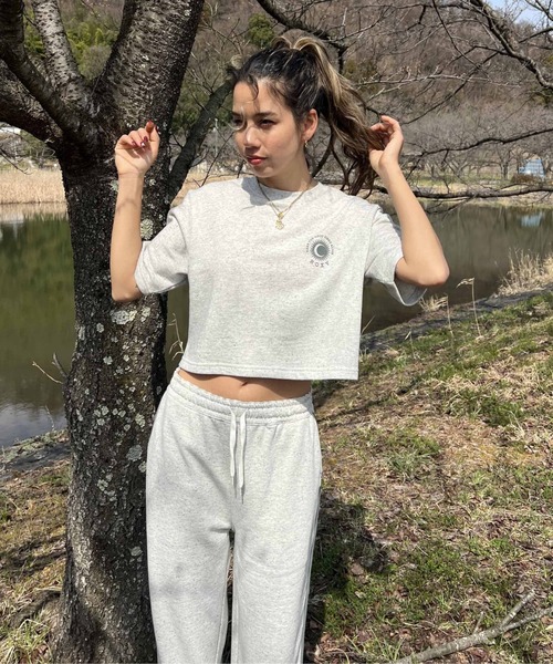 ROXY（ロキシー） tシャツ SOL DE VERANO/ロキシークロップド丈Tシャツ