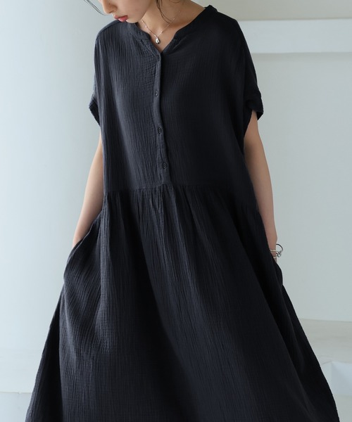 CARAMEL ワンピース ネイビー 100cm 限定Price！SALE アソートボタン シャツ ワンピース lieulien