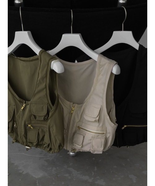 Katrin TOKYO ベスト ジレ cropped fishing vest Katrin TOKYO ベスト ジレ cropped fishing vest レディース