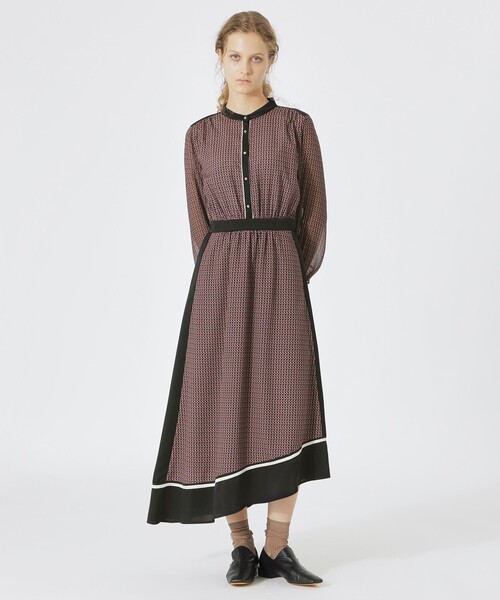 【美品】【34】LOVELESS ジオメトリック アシメトリー ワンピース 美品】【34】LOVELESS ジオメトリック アシメトリー ワンピース