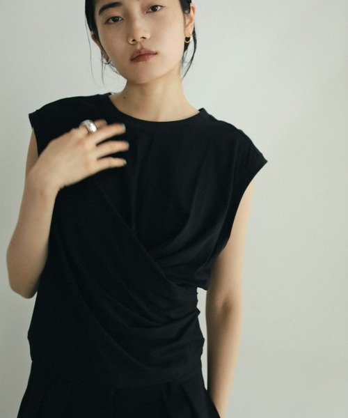 タンクトップ ノースリーブ Drape Cut Tanktop レディース