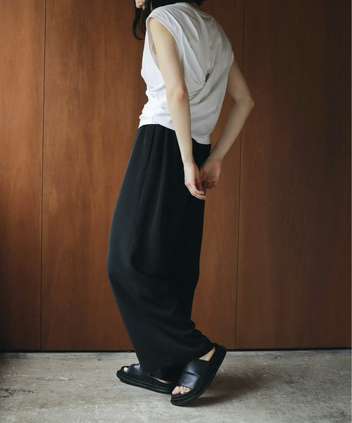 anuke（アンヌーク） タンクトップ ノースリーブ Drape Cut Tanktop