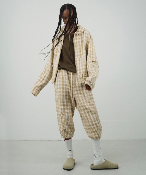 JIEDA（ジエダ） パンツ 3/4 GINGHAM CHECK PANTS メンズ レディース