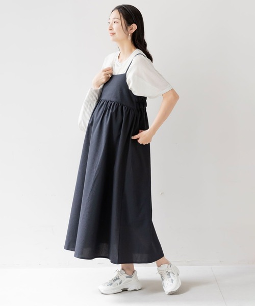 マタニティワンピース マタニティ 妊婦服 ワンピース セット 長袖 ニットトップス 2点
