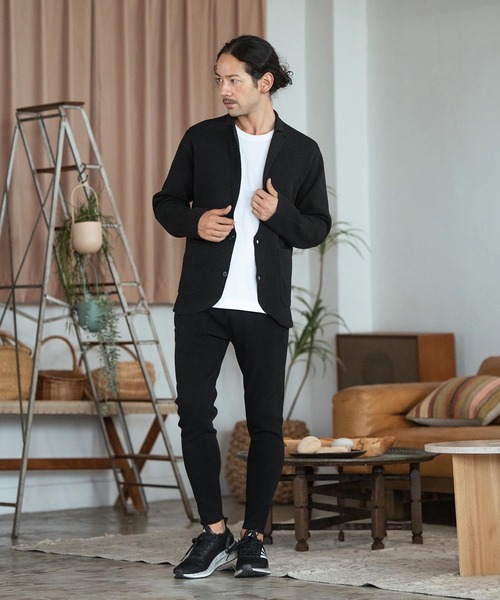 CAMBIO パンツ mp12676- Stretch Milan Rib Tapered Pants テーパード 