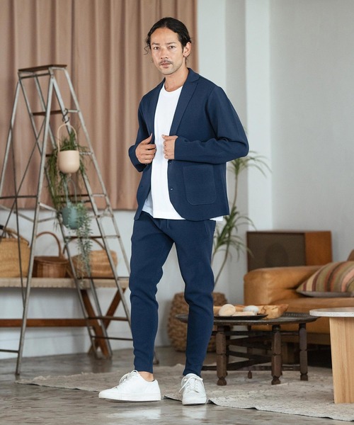 CAMBIO パンツ mp12676- Stretch Milan Rib Tapered Pants テーパード 
