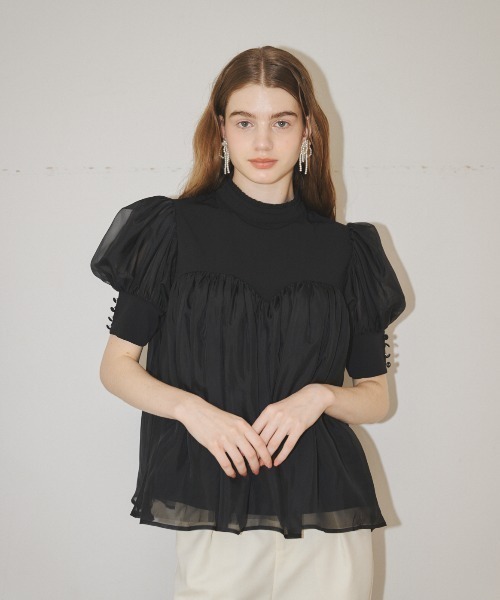 Miro amurette ブラウス MIRO AMURETTE（ミロアミュレット）の「ribbon tie blouse/リボンタイ