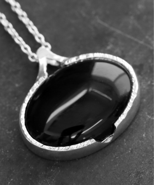 vv ネックレス vv.jewelry /オーバルオニキスネックレス silver925