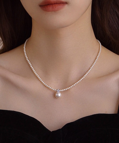 DiamondHearts（ダイヤモンドハーツ） ネックレス ビジュー＆パール